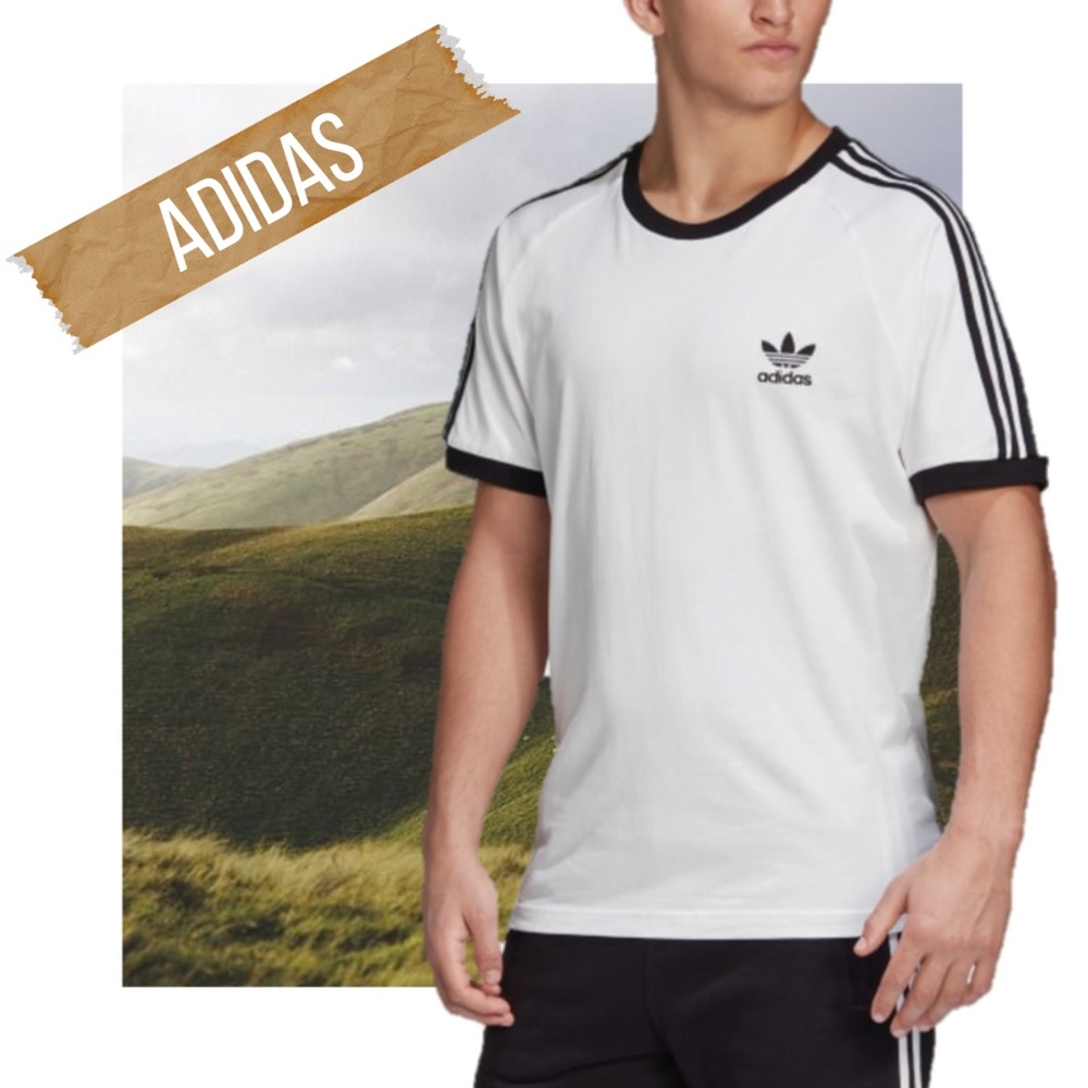 ADIDAS White Trefoil Tee